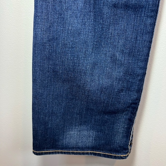 Big Star Casey Jeans Dark Blue Distressed Denim Ultra Low Rise Womens Sz 28 Long - Picture 15 of 16